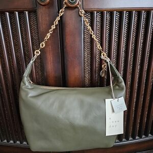 A New Day Olive Green Shoulder Bag With Removable Strap Nwt